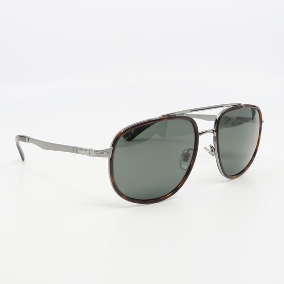 Persol  PO 2465-S 513/58 New Tortoise/Green Polarized Sunglasses 57mm with case - Picture 3 of 6